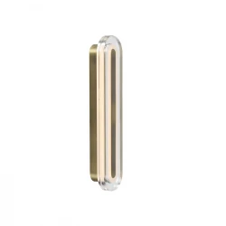 LED Φωτιστικό Επιτοίχιο Ορειχάλκινο IP44 8W 2CCT-3000K/4000K Dimmable - Cavara - Nordlux