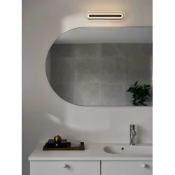LED Φωτιστικό Επιτοίχιο Μαύρο IP44 8W 2CCT-3000K/4000K Dimmable - Cavara - Nordlux
