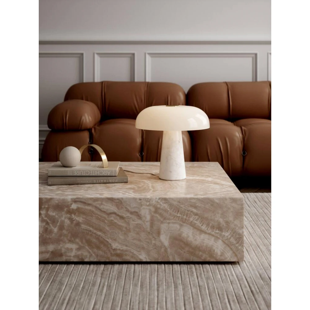 Επιτραπέζιο Φωτιστικό Από Μάρμαρο Και Γυαλί της MARIA BERNTSEN - 1xE27 Glossy - NORDLUX