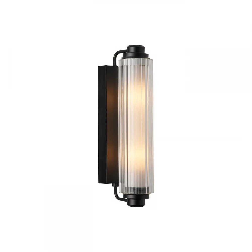 Φωτιστικό Επιτοίχιο Δίφωτο Μαύρο IP44 2xE14 Nimal - Nordlux
