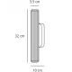 LED Φωτιστικό Επιτοίχιο Μαύρο IP44 8W RA90 Virelle 32 - Nordlux