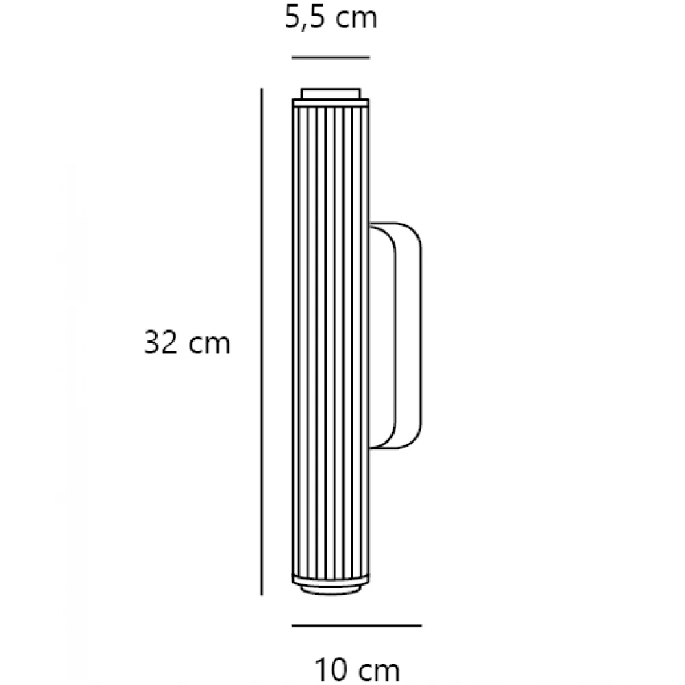LED Φωτιστικό Επιτοίχιο Ορειχάλκινο IP44 8W RA90 Virelle 32 - Nordlux