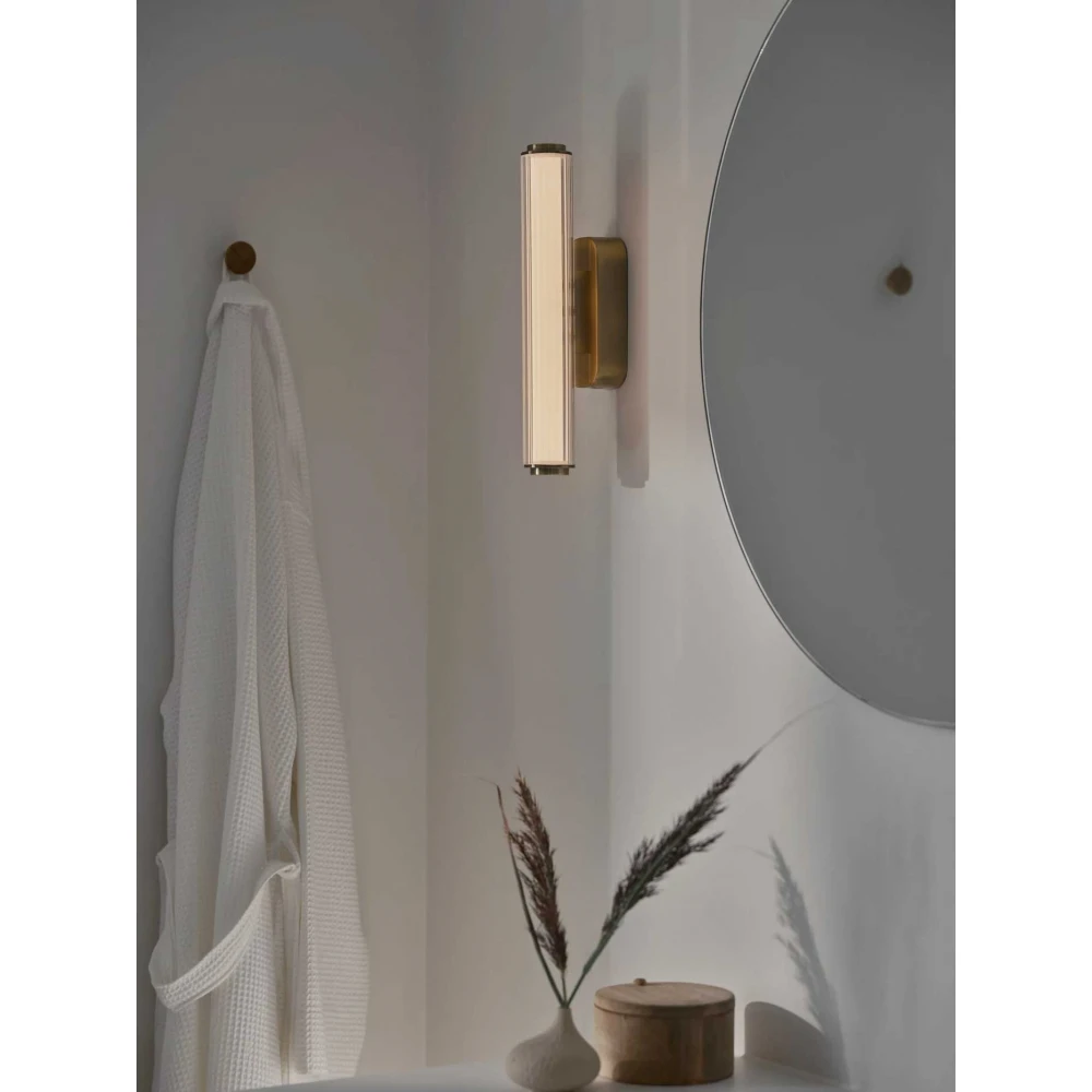 LED Φωτιστικό Επιτοίχιο Ορειχάλκινο IP44 8W RA90 Virelle 32 - Nordlux