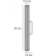 LED Φωτιστικό Επιτοίχιο Μαύρο IP44 12W RA90 Virelle 50 - Nordlux