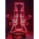 LED Φωτιστικό Χαραγμένο Plexiglass Με Σχέδιο AK47 Με Διακόπτη ON/OFF Plexi