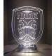 LED Φωτιστικό Χαραγμένο Plexiglass Με Σχέδιο ΠΑΟΚ Με Διακόπτη ON/OFF Plexi
