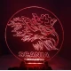 LED Φωτιστικό Χαραγμένο Plexiglass Με Σχέδιο SCANIA Με Διακόπτη ON/OFF Plexi