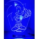 LED Φωτιστικό Χαραγμένο Plexiglass Με Σχέδιο Sonic Με Διακόπτη ON/OFF Plexi