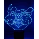 LED Φωτιστικό Χαραγμένο Plexiglass Με Σχέδιο Superman Με Διακόπτη ON/OFF AlphaLed