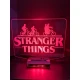LED Φωτιστικό Χαραγμένο Plexiglass Με Σχέδιο Stranger Things Με Διακόπτη ON/OFF Plexi