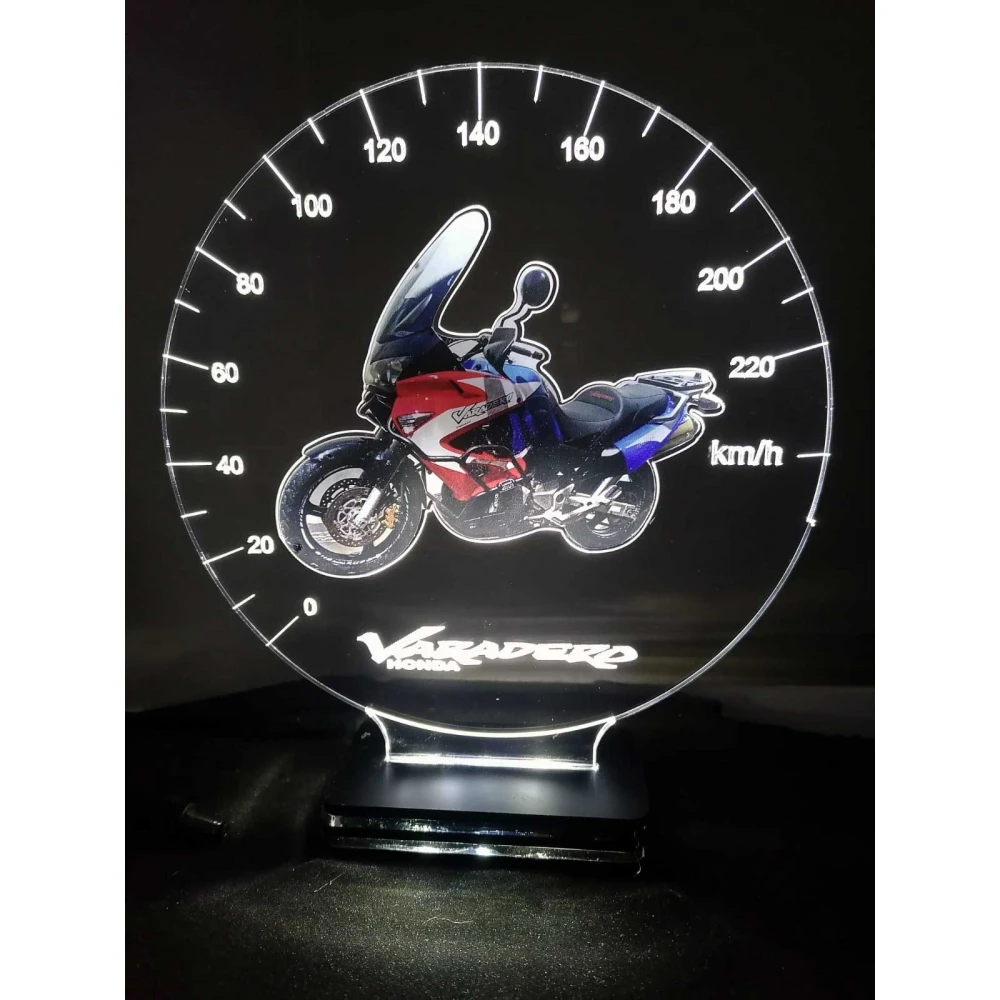 LED Φωτιστικό Plexiglass Motorcycle με χάραξη laser το όνομα και φωτογραφία της επιλογής σας