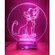 LED Φωτιστικό Χαραγμένο Plexiglass Με Σχέδιο Βασιλιά των Λιονταριών, Σίμπα Με Διακόπτη ON/OFF Plexi