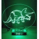 LED Φωτιστικό Χαραγμένο Plexiglass Με Σχέδιο Δεινόσαυρος Με Διακόπτη ON/OFF AlphaLed
