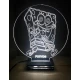 LED Φωτιστικό Χαραγμένο Plexiglass Με Σχέδιο Spongebob Squarepants Με Διακόπτη ON/OFF AlphaLed