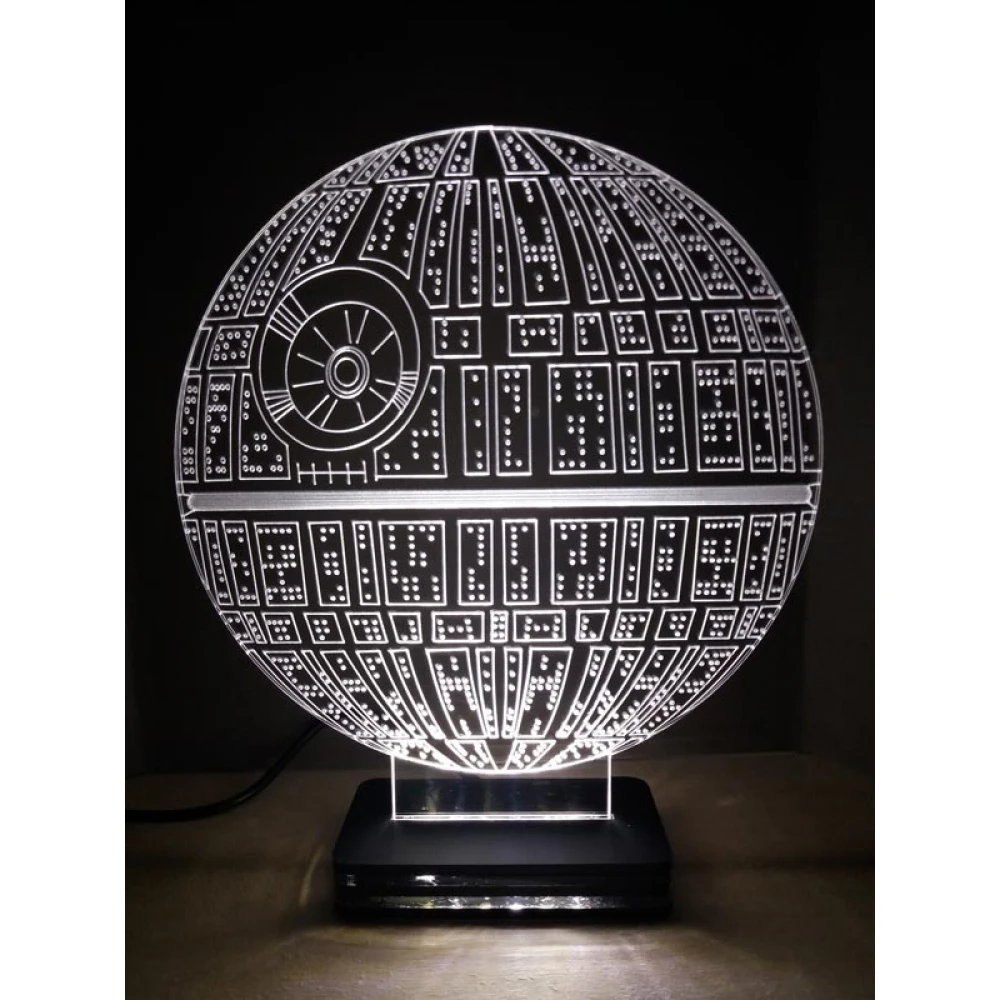 LED Φωτιστικό Χαραγμένο Plexiglass Με Σχέδιο Star Wars Spaceship Με Διακόπτη ON/OFF AlphaLed