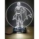 LED Φωτιστικό Χαραγμένο Plexiglass Με Σχέδιο Superheroes Superman Με Διακόπτη ON/OFF AlphaLed