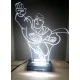 LED Φωτιστικό Χαραγμένο Plexiglass Με Σχέδιο Superheroes Superman Με Διακόπτη ON/OFF AlphaLed