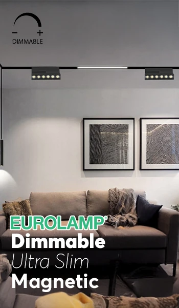 Dimmable Ultra Slim Μαγνητική Ράγα Eurolamp