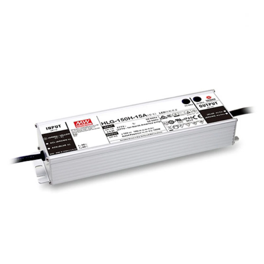 Αδιάβροχο 150W LED Πλαστικό Τροφοδοτικό Σταθερής Τάσης 12V 12.5A IP67 MeanWell