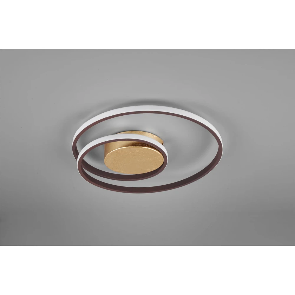 LED Πλαφονιέρα Μεταλλική Χρυσή ø39cm 22W ZIBAL - RL