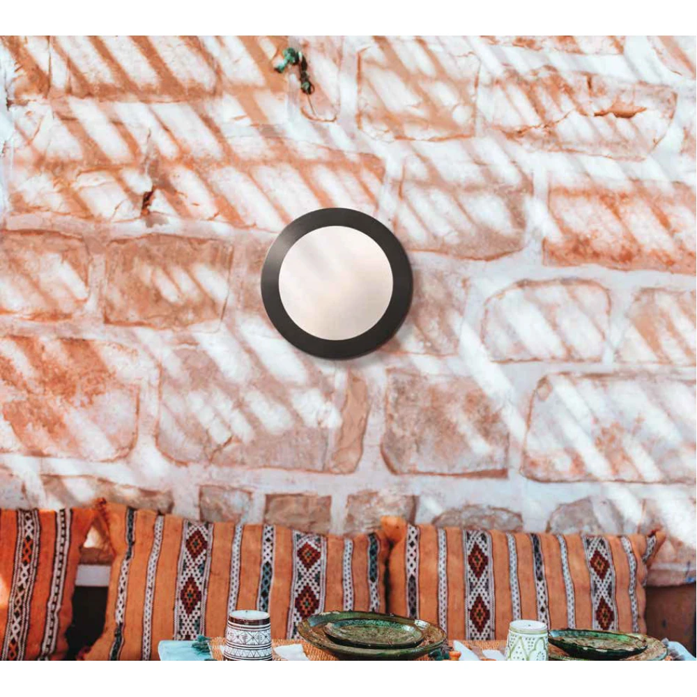 Φωτιστικό Οροφής - Τοίχου Εξωτερικού Χώρου σε Λευκό Ø27,5cm 1X60W E27 IP66 - BERTA FUMAGALLI