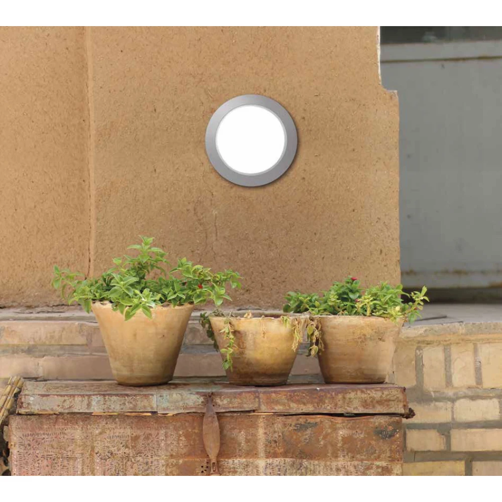 Φωτιστικό Οροφής - Τοίχου Εξωτερικού Χώρου σε Λευκό Ø27,5cm 1X60W E27 IP66 - BERTA FUMAGALLI