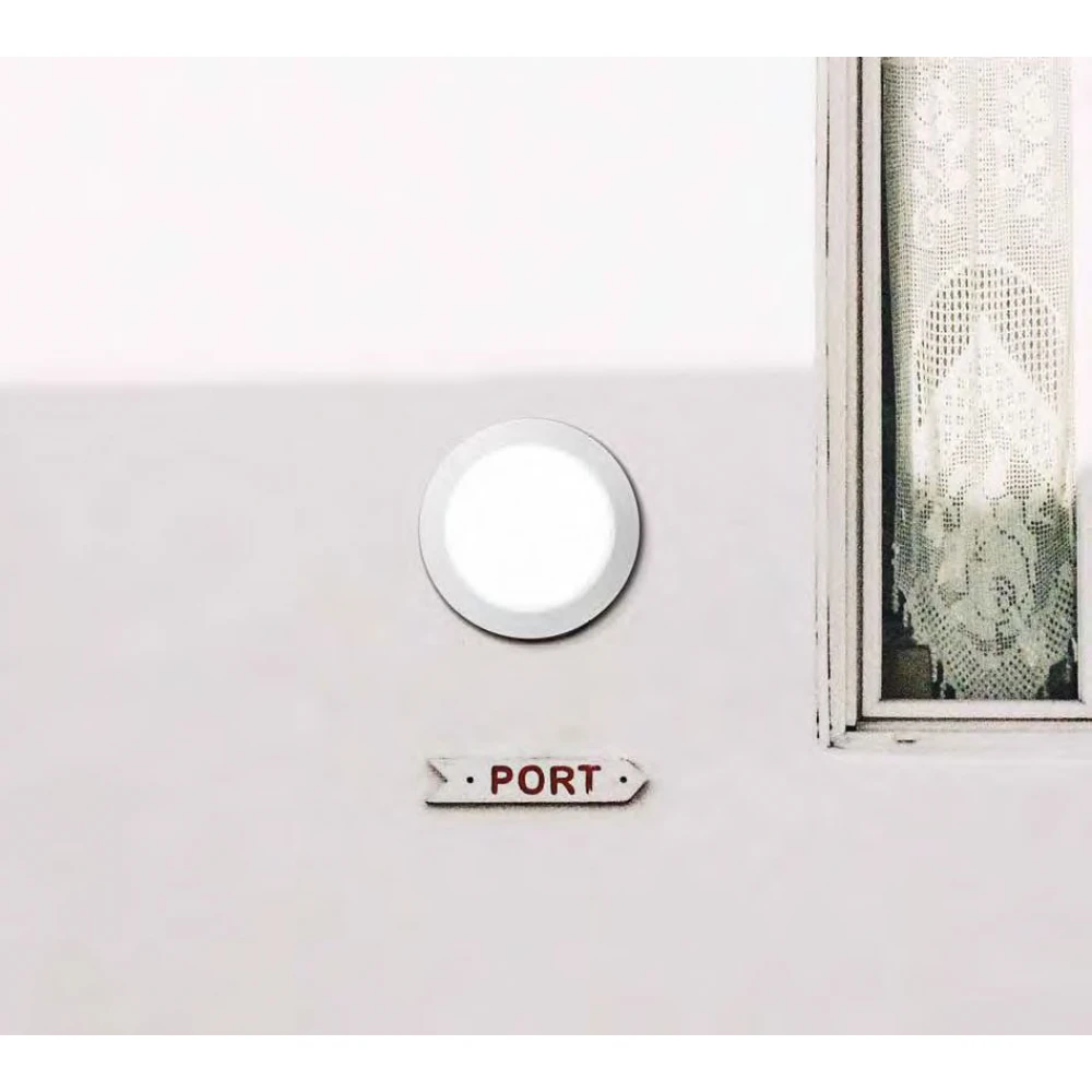 Φωτιστικό Οροφής - Τοίχου Εξωτερικού Χώρου σε Λευκό Ø27,5cm 1X60W E27 IP66 - BERTA FUMAGALLI