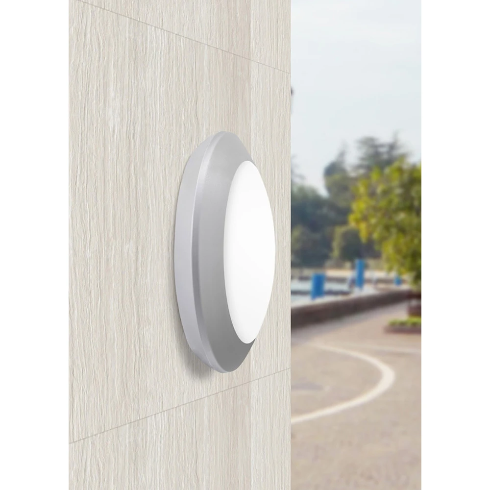 Φωτιστικό Οροφής - Τοίχου Εξωτερικού Χώρου σε Λευκό Ø27,5cm 1X60W E27 IP66 - BERTA FUMAGALLI