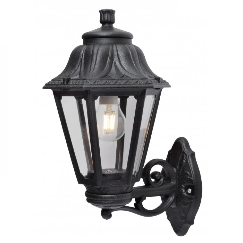 Φωτιστικό Απλίκα Εξωτερικού Χώρου Σε Μαύρο Χρώμα 1x E27 60W IP55 - BISSO/ANNA FUMAGALLI