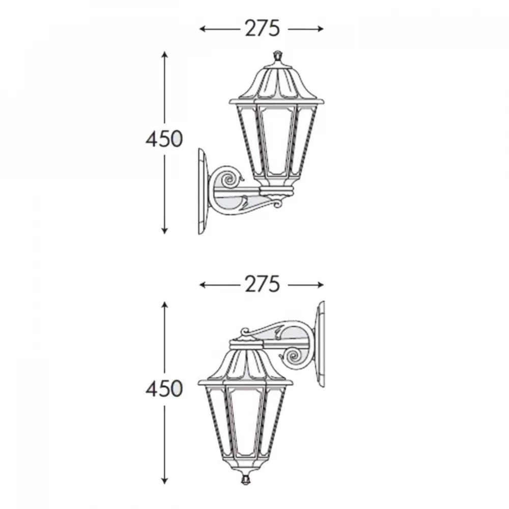 Φωτιστικό Απλίκα Εξωτερικού Χώρου Σε Μαύρο Χρώμα 1x E27 60W IP55 - BISSO/ANNA FUMAGALLI