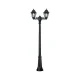 FUMAGALLI Κολώνα Δίφωτη Μαύρη 6,5W 2700K 2xE27 GIGI BISSO/ANNA 2L IP55