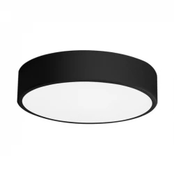 LED Πλαφονιέρα Μεταλλική Μαύρη Φ30cm 21W 1890lm 160° - SpotLight