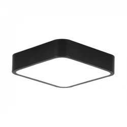 LED Πλαφονιέρα Μεταλλική Μαύρη 30x30cm 21W 1890lm 160° - SpotLight