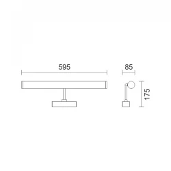 LED Απλίκα Μπάνιου Μεταλλική Σε Χρώμιο Και Ρυθμιζόμενη Κεφαλή 18W 1620lm 360° IP20 - SpotLight