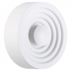 LED Απλίκα Αλουμινίου Λευκή Κυκλική 6W 540lm 180° SpotLight