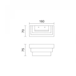 LED Απλίκα Αλουμινίου Λευκή 7W 630lm 120° SpotLight