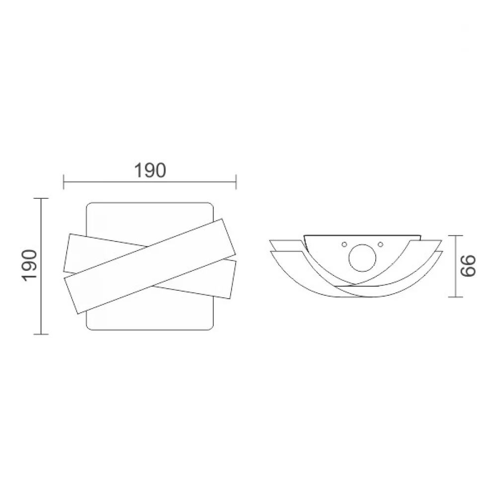 LED Απλίκα Αλουμινίου Λευκή 7W 630lm SpotLight