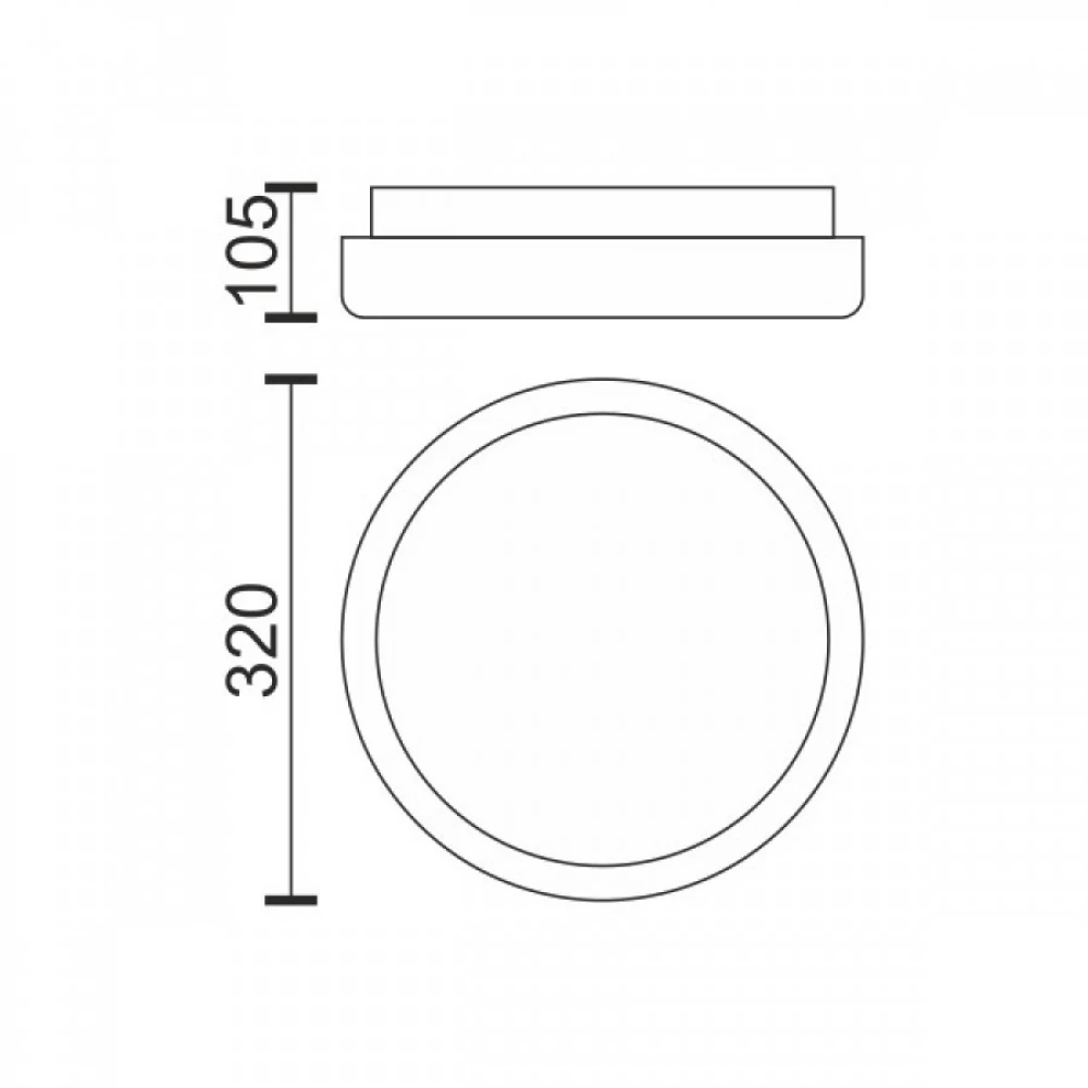 ΠΛΑΦΟΝΙΕΡΑ LED ΟΡΟΦΗΣ ΓΚΡΙ 18W 3000K SpotLight