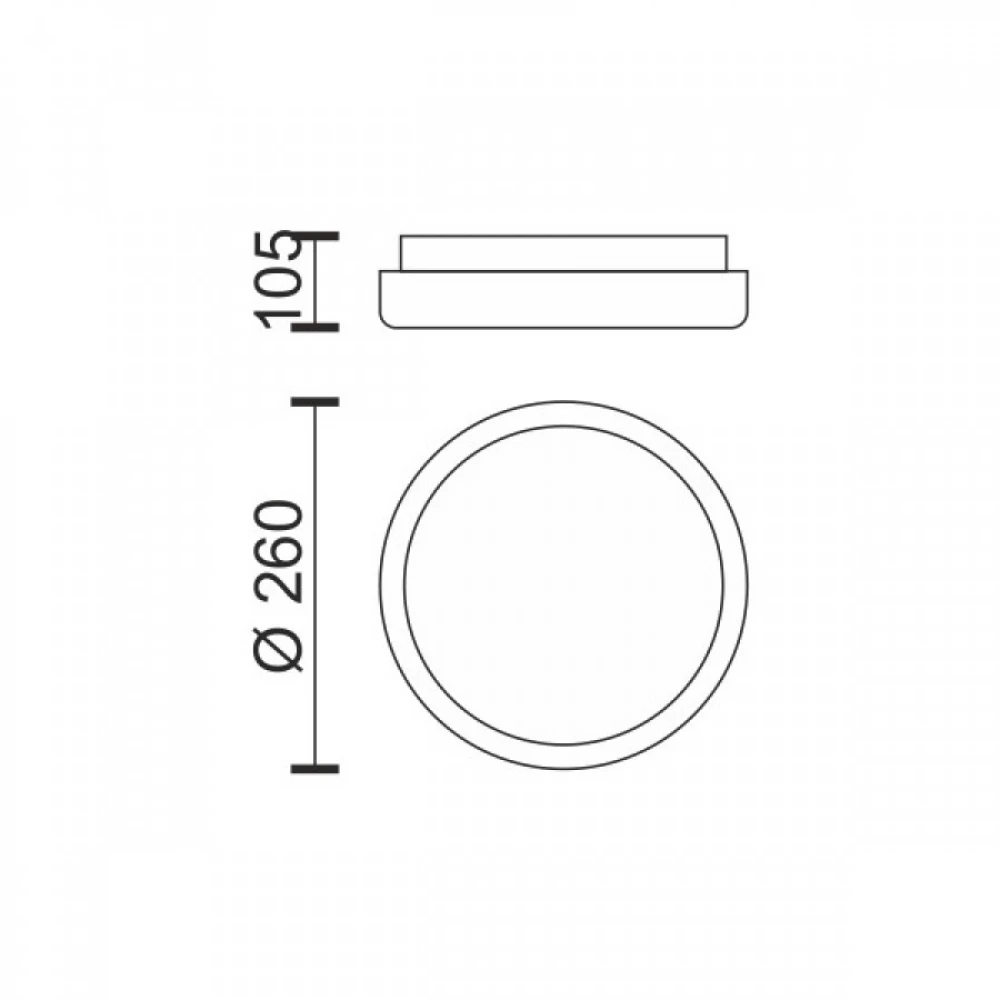 ΠΛΑΦΟΝΙΕΡΑ LED ΟΡΟΦΗΣ ΓΚΡΙ 15W 3000K SpotLight