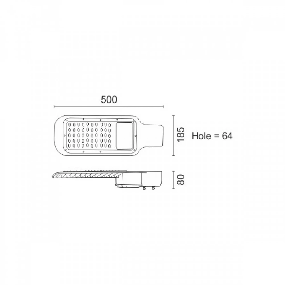ΦΩΤΙΣΤΙΚΟ ΔΡΟΜΟΥ LED HPL 100W 6000K 140° IP65 SpotLight
