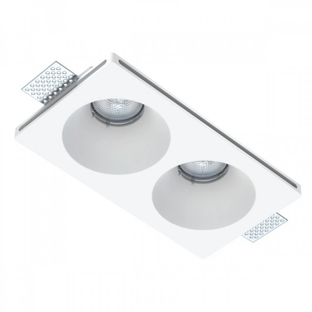 ΧΩΝΕΥΤΟ ΓΥΨΙΝΟ ΟΡΟΦΗΣ ΣΠΟΤ 2xGU10 10W - Spotlight