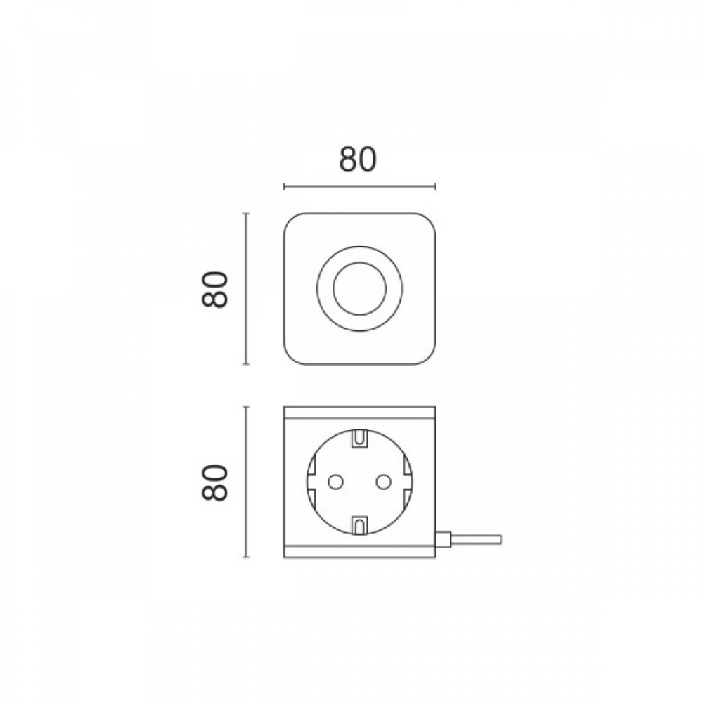 Πολύπριζο Κύβος με USB & Ασύρματος Φορτιστής - Spotlight
