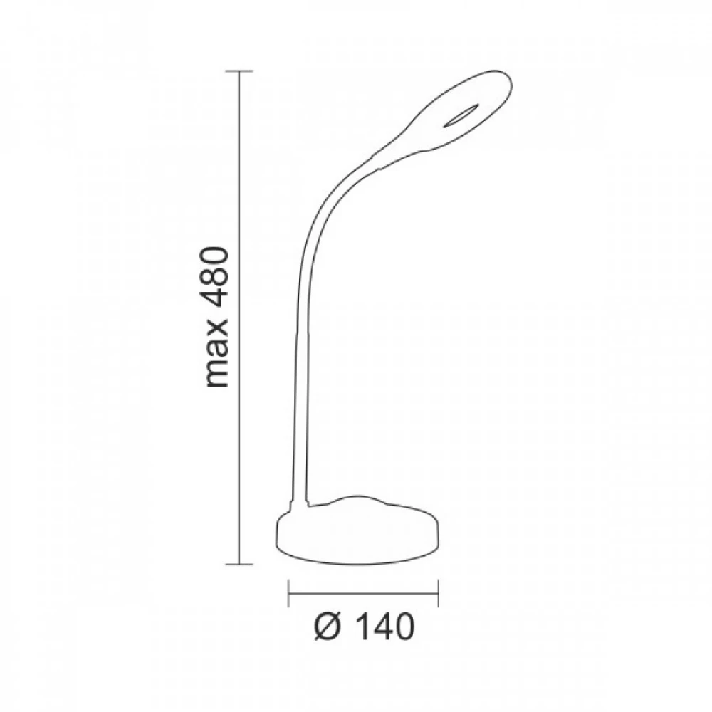 Φωτιστικό LED Γραφείου 5W 4000K / 6000K Dimmable - Spotlight