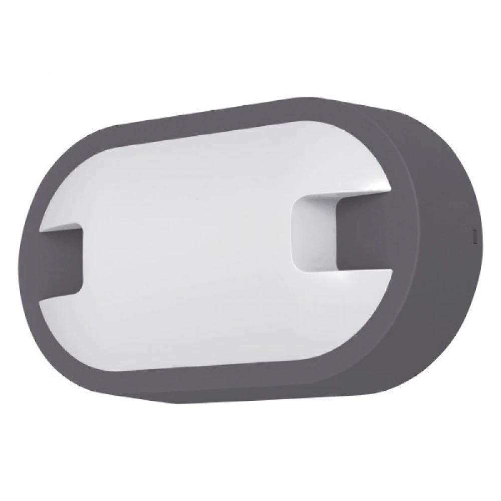 Απλίκα Εξωτερικού Χώρου LED 12W 3000K Οβάλ Γκρι - Spotlight