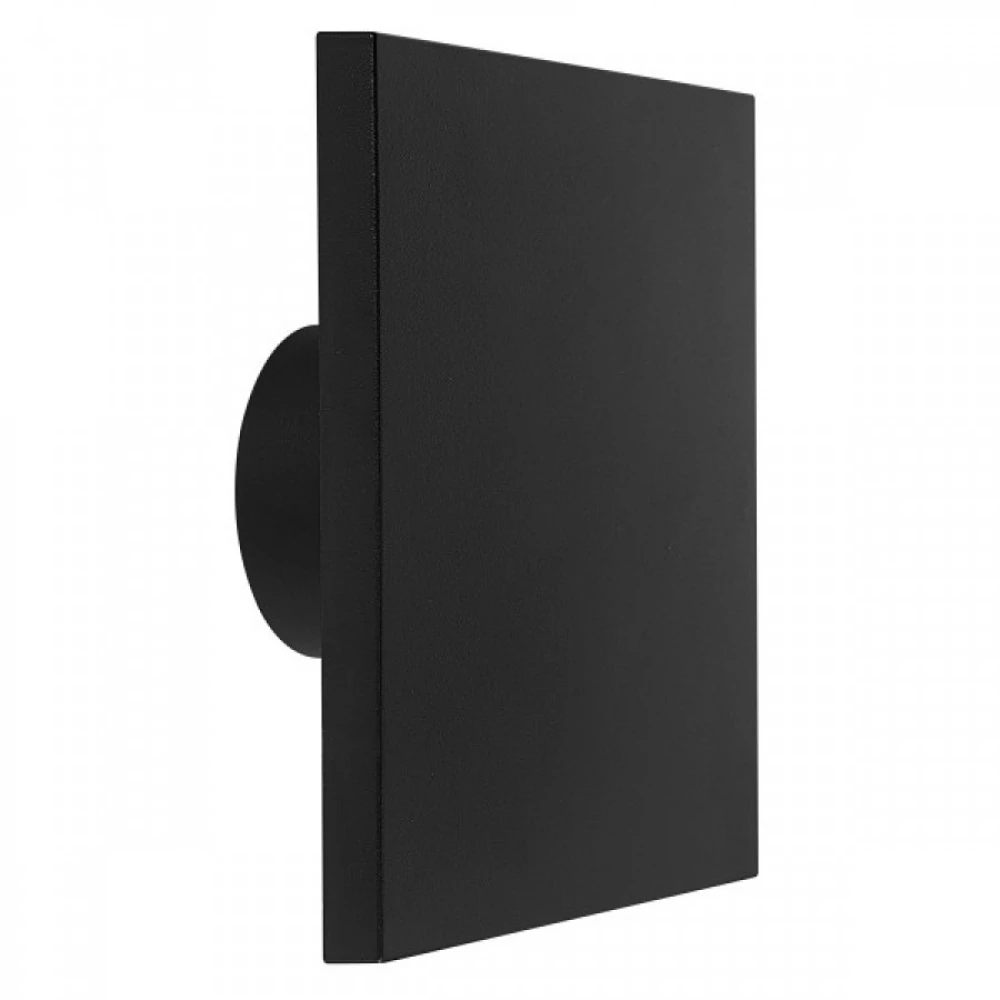 LED Απλίκα Εξωτερικού Χώρου 8W 3000K Τετράγωνη Μαύρη - Spotlight