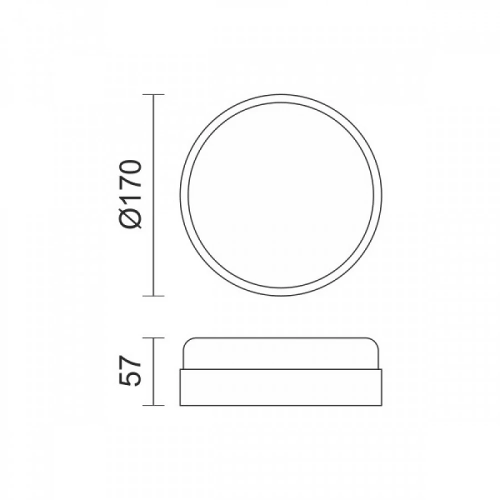 Απλίκα - Πλαφονιέρα Εξωτερικού Χώρου LED 16W IP54 Στρογγυλή Με Αισθητήρα Κίνησης - Spotlight