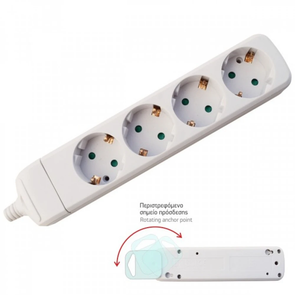 Πολύπριζο Χωρίς Καλώδιο 4x Πρίζες - Spotlight