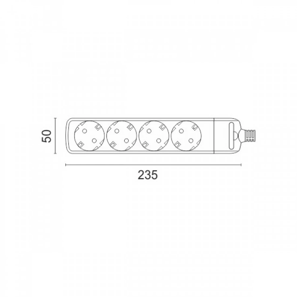 Πολύπριζο Χωρίς Καλώδιο 4x Πρίζες - Spotlight