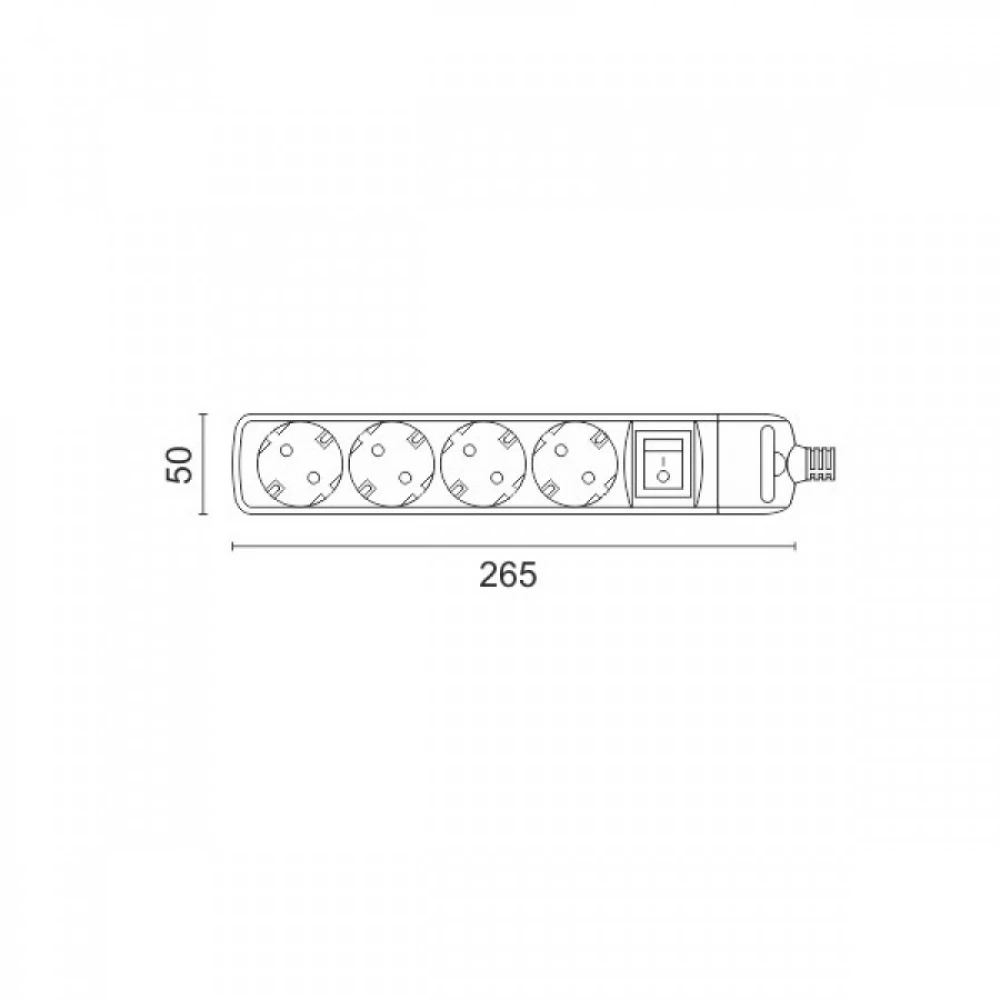 Πολύπριζο Χωρίς Καλώδιο Με Διακόπτη 4x Πρίζες - Spotlight