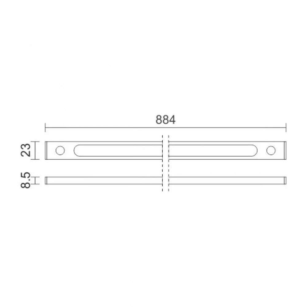 Γραμμικό Φωτιστικό LED SLIM 12W 4000K Spotlight